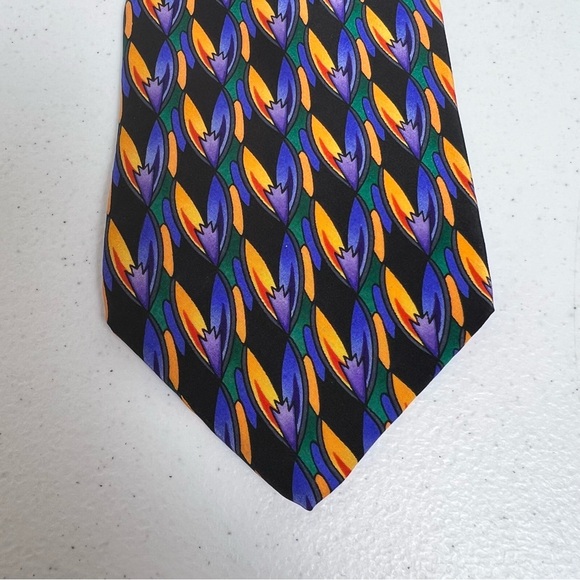 Mens Neck Tie Cocktail Margarita Multicolor Silk Party Neckwear USA 58.5x4” - Picture 3 of 7